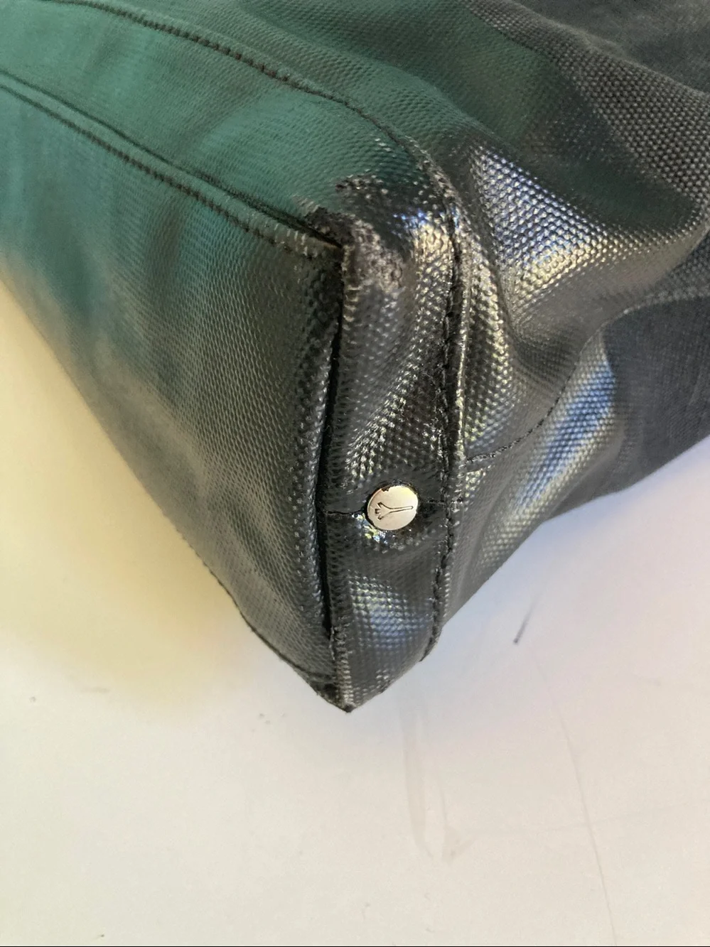 Jack Spade Warren Street Canvas Briefcase Messenger Bag Black Laptop